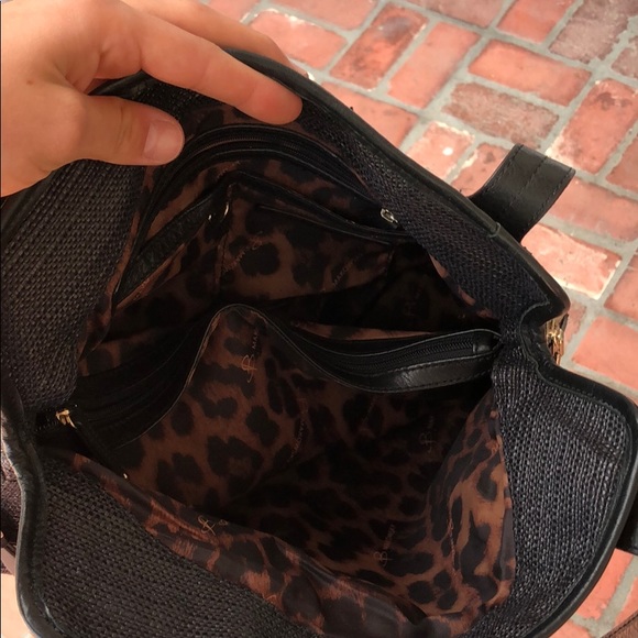 B Makowshy Black Woven Leather - Picture 3 of 3